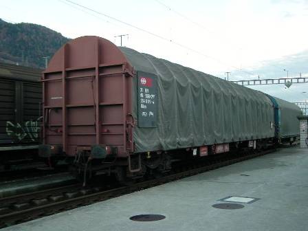 Goods Van Sliding Tarpaulin